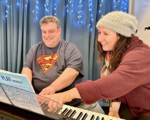 adult learning piano