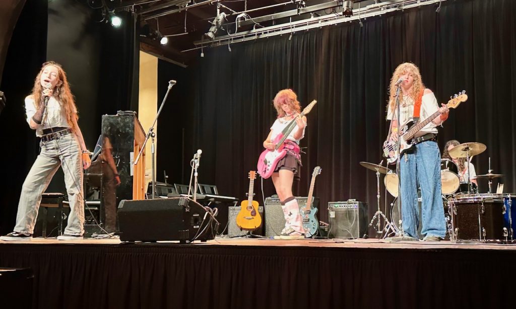 student band performing live