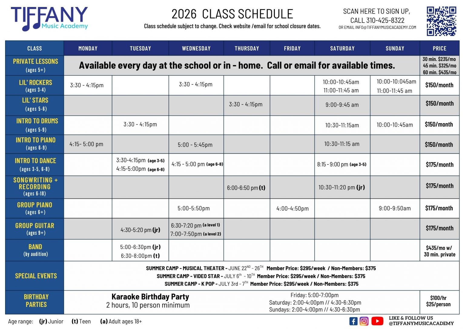 Class Schedule 5_2026 - Culver City